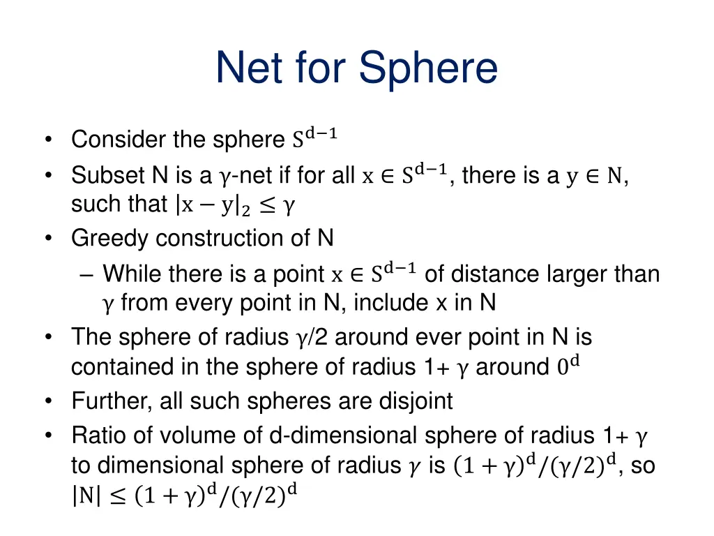 net for sphere