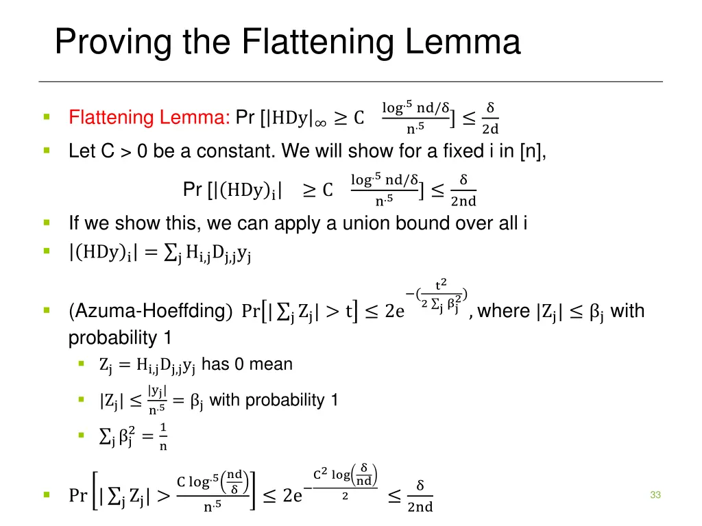 proving the flattening lemma