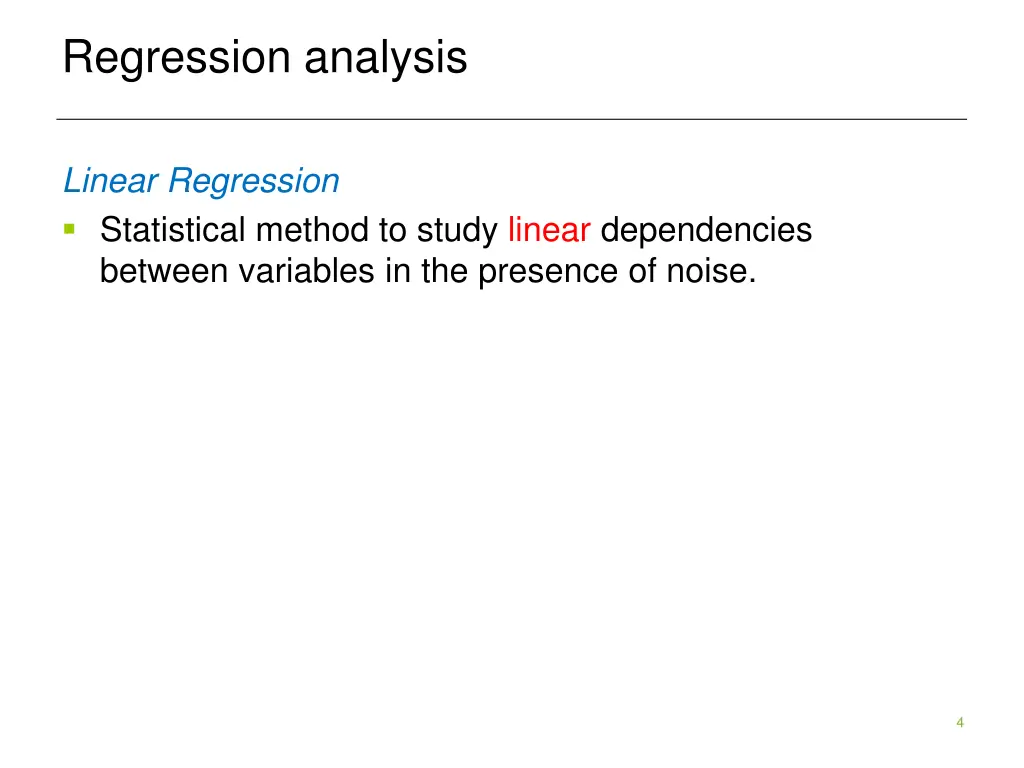 regression analysis 1