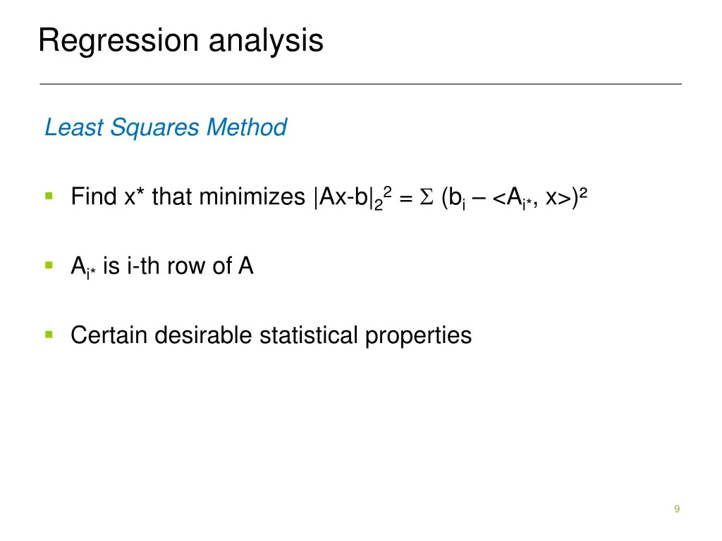 regression analysis 6