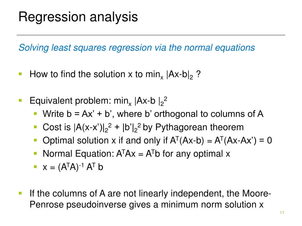 regression analysis 8