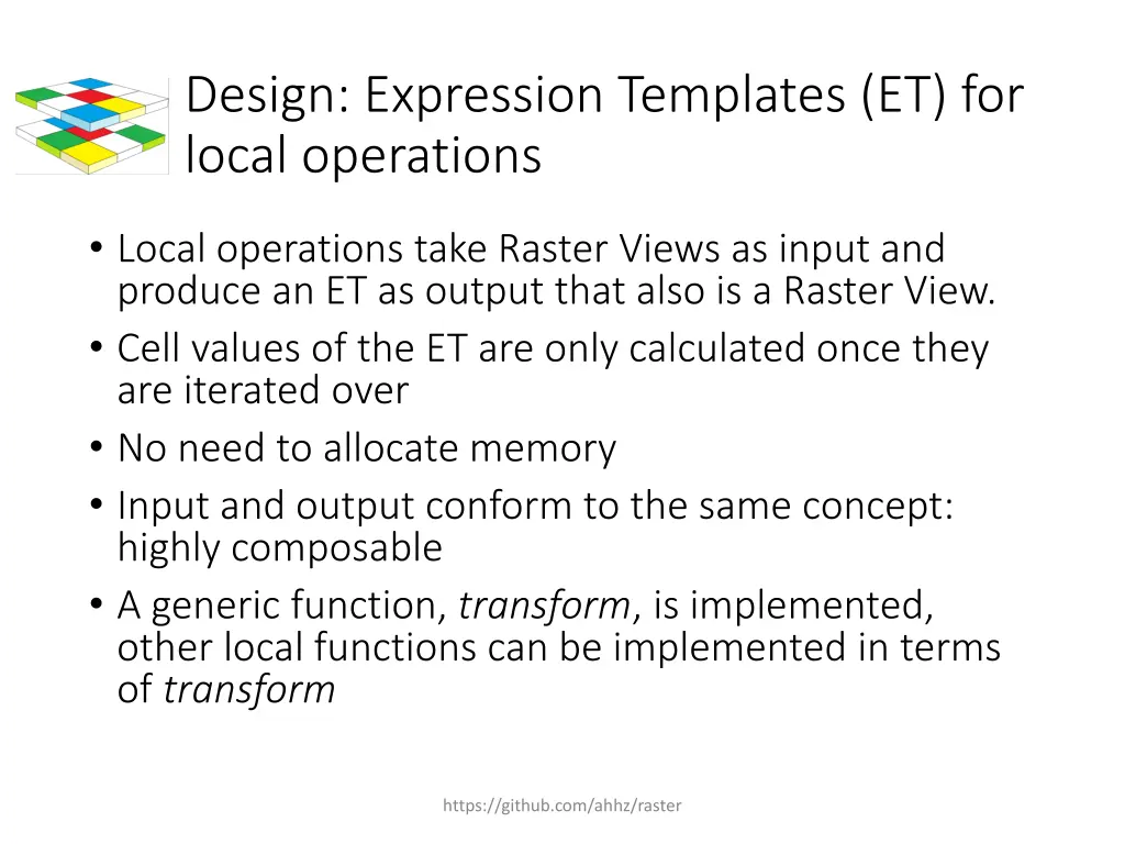 design expression templates et for local