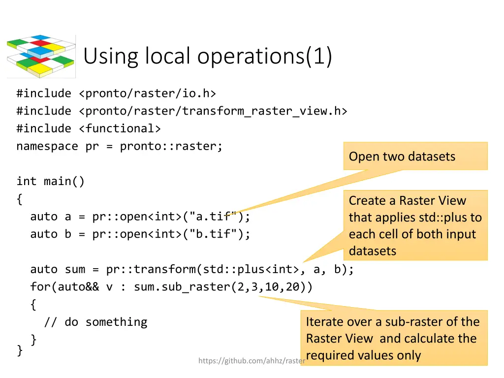 using local operations 1