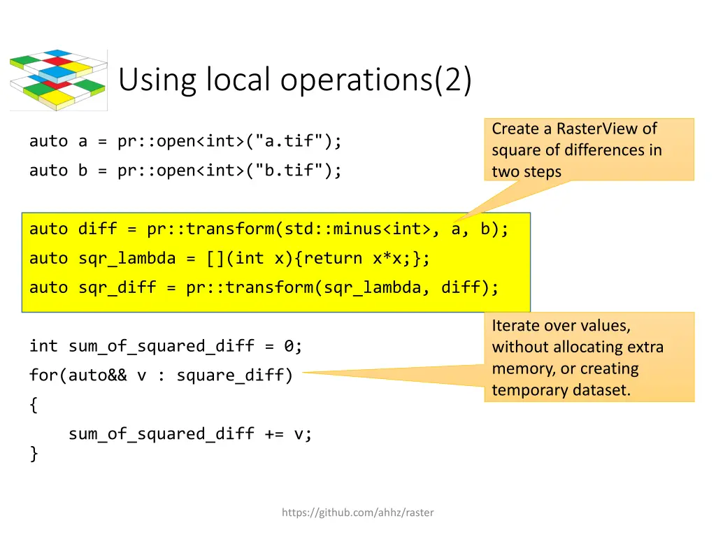 using local operations 2