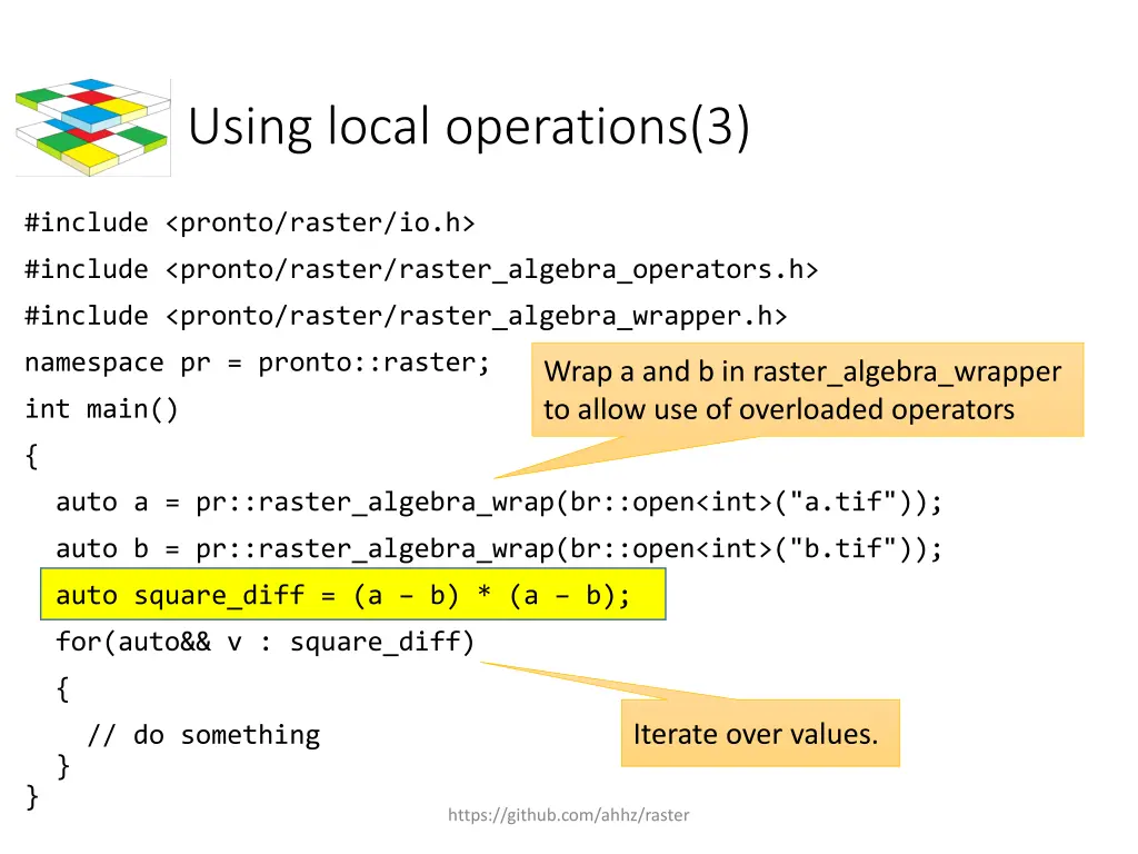 using local operations 3