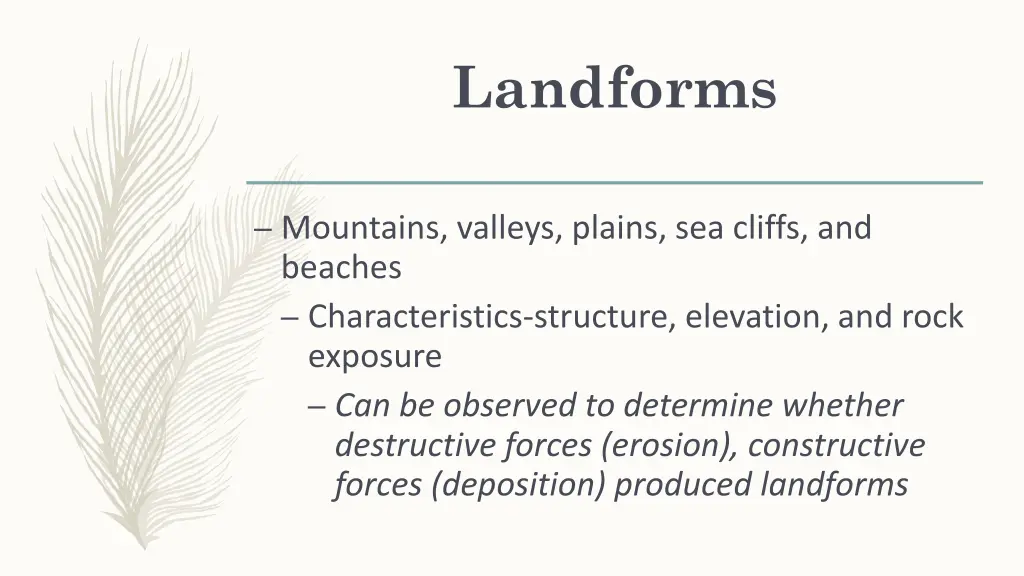 landforms