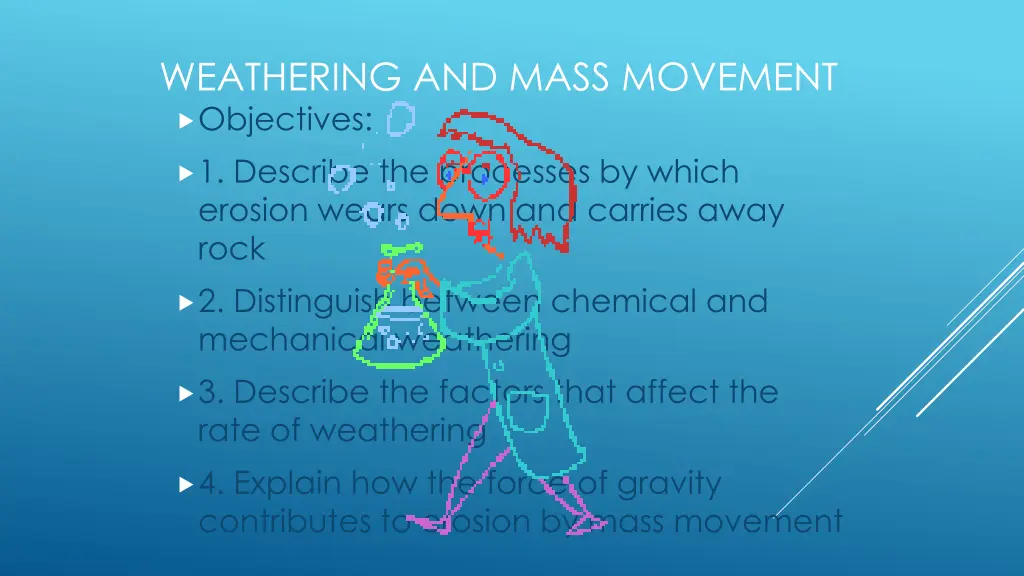 weathering and mass movement objectives