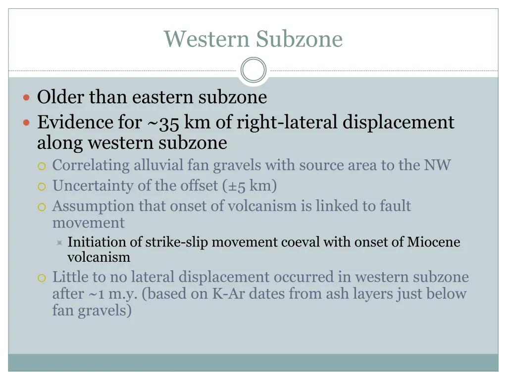 western subzone