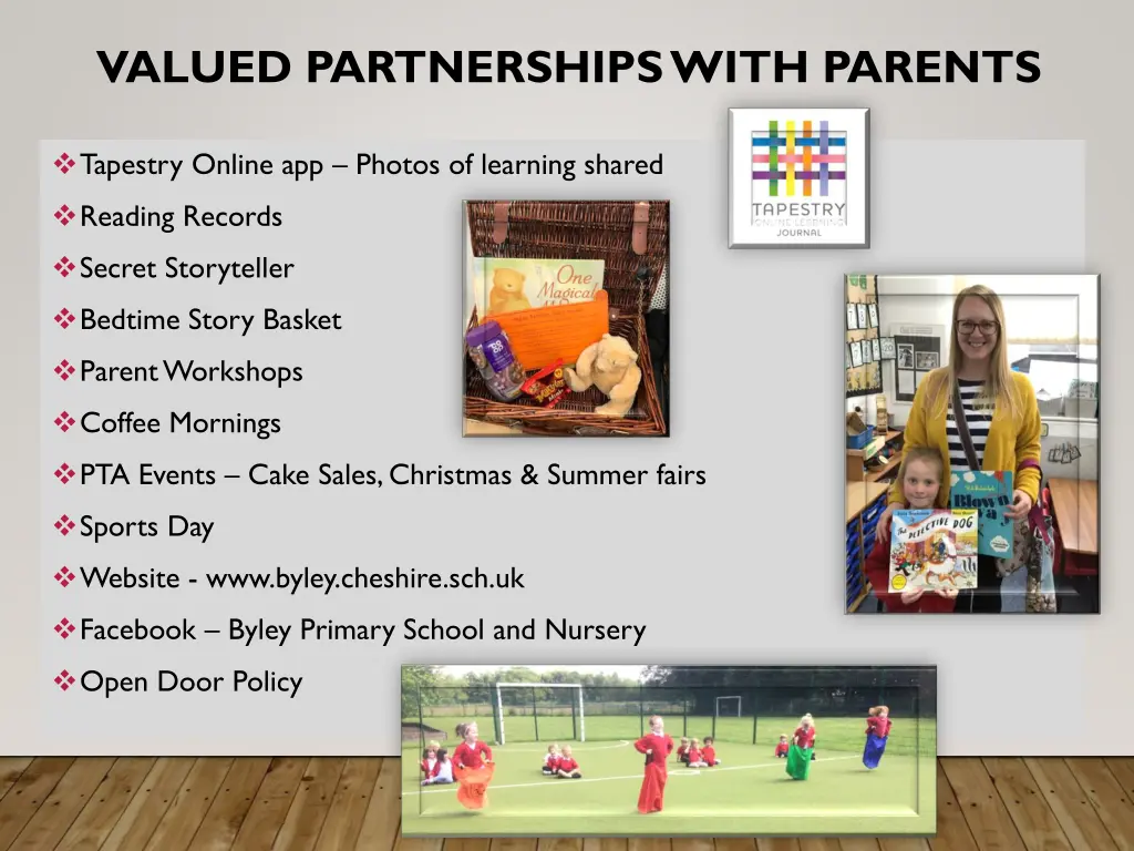 valued partnerships with parents
