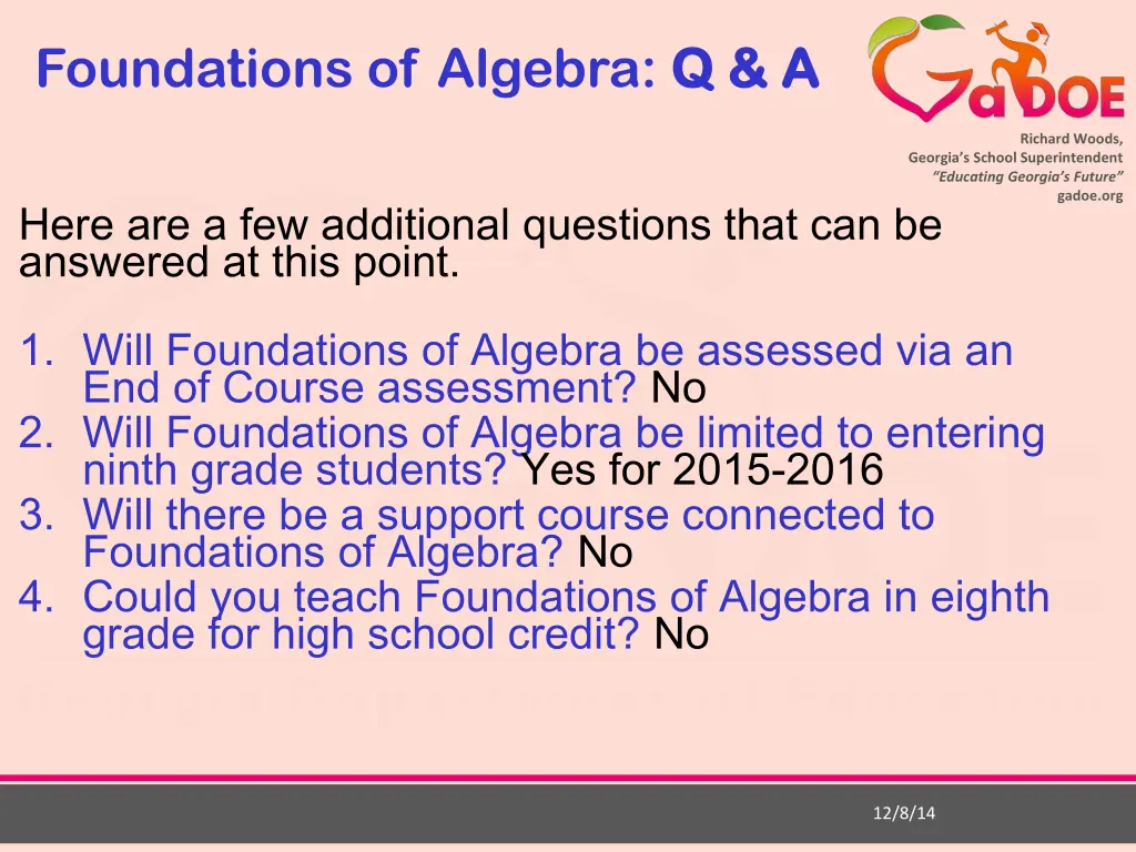 foundations of algebra q a 2