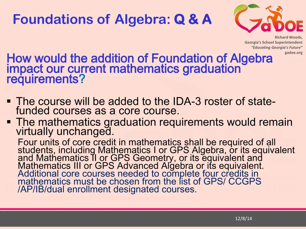 foundations of algebra q a