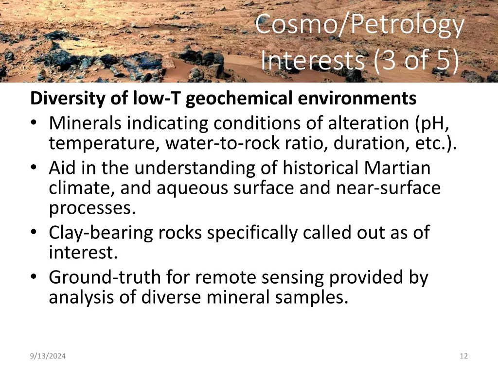 cosmo petrology interests 3 of 5