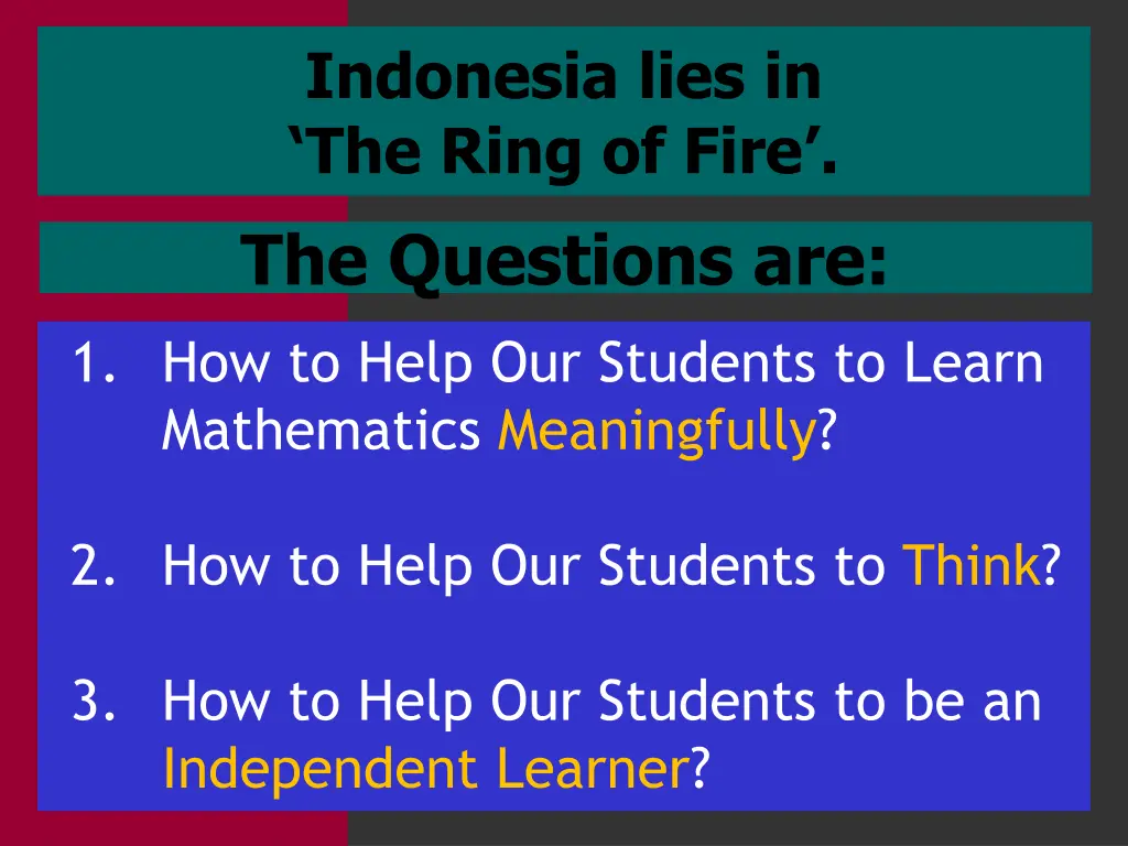 indonesia lies in the ring of fire