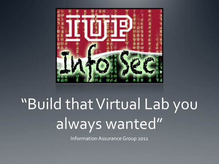 build that virtual lab you always wanted