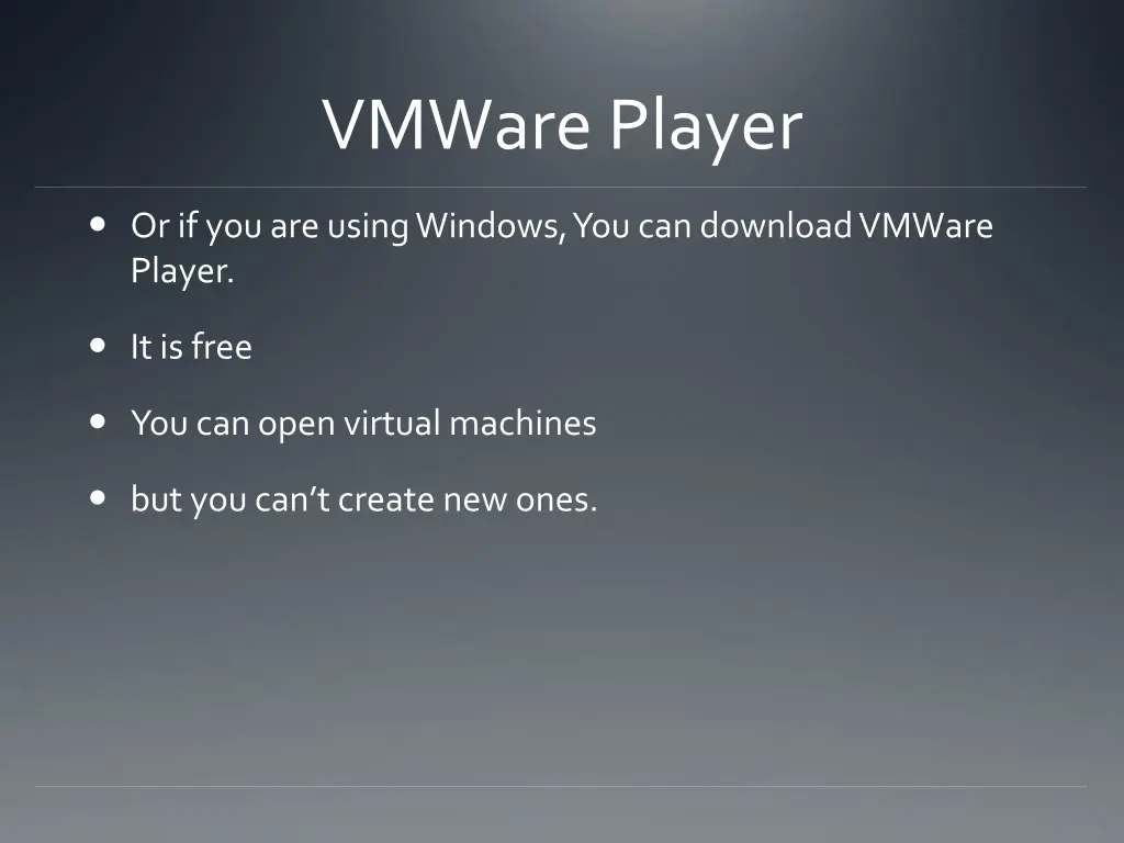 vmware player