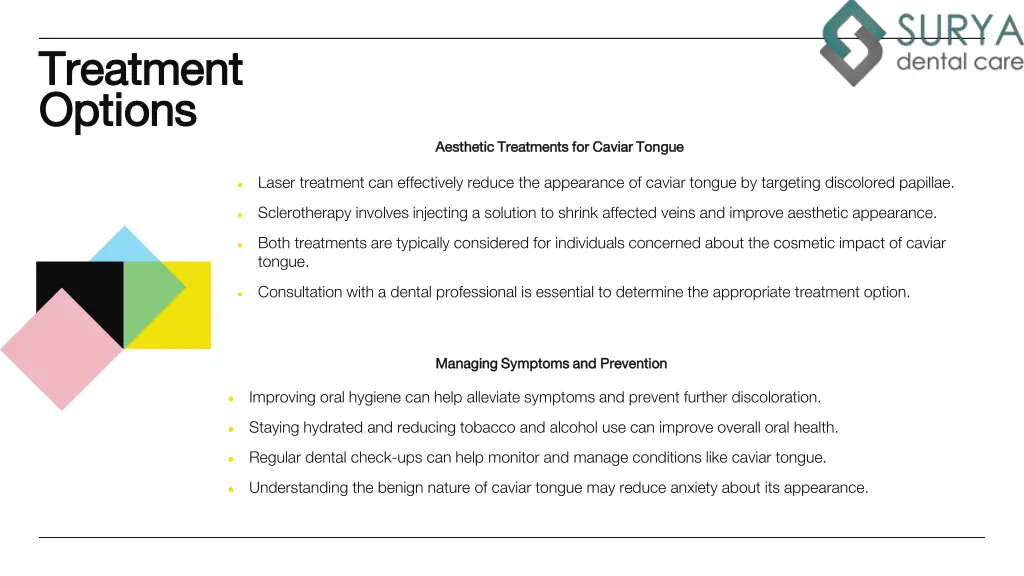 treatment treatment options options