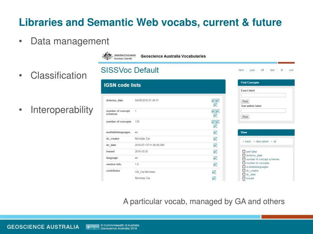 libraries and semantic web vocabs current future 7