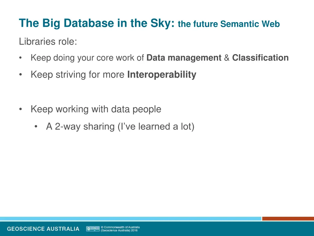 the big database in the sky the future semantic 11