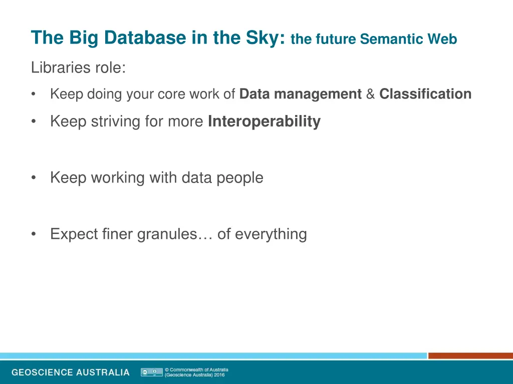 the big database in the sky the future semantic 12