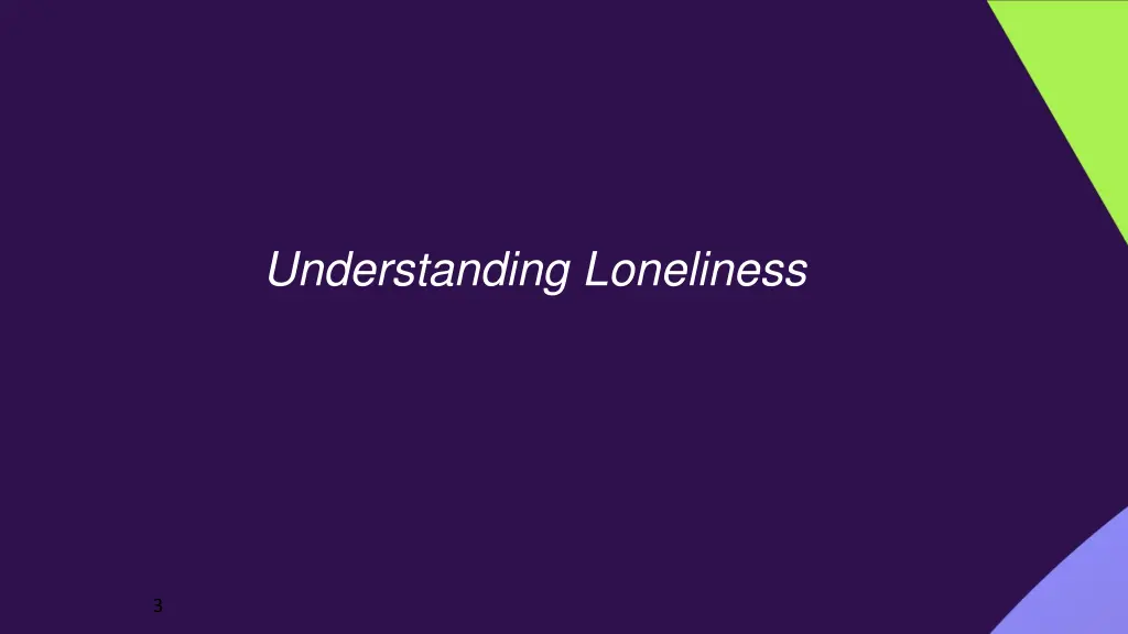 understanding loneliness