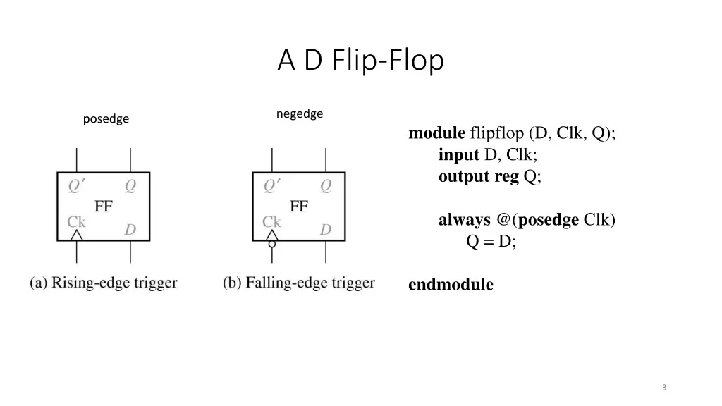 a d flip flop