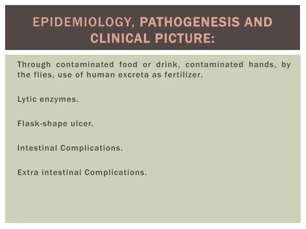 epidemiology pathogenesis and pathogenesis