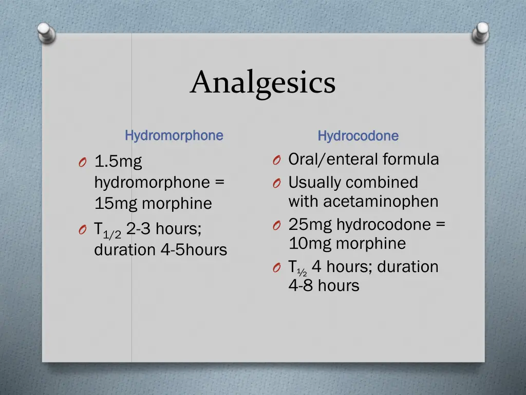 analgesics 3