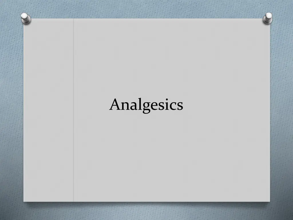 analgesics