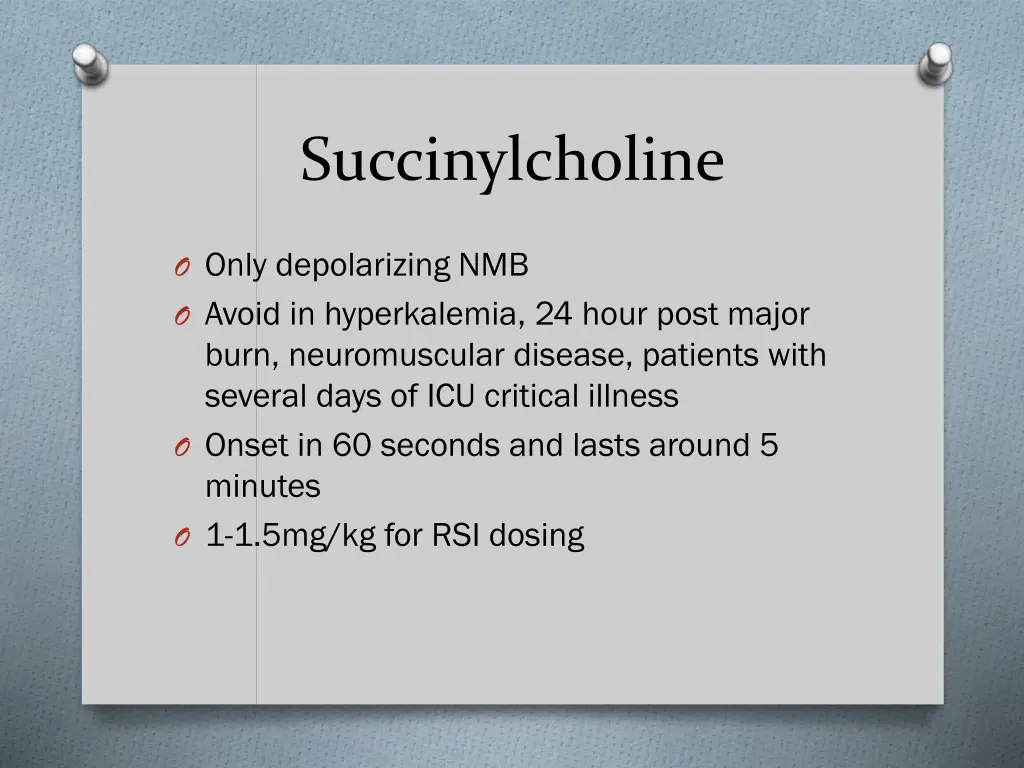 succinylcholine