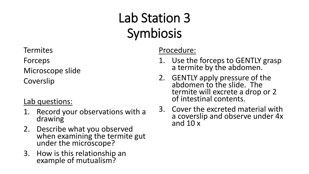 lab station 3 lab station 3 symbiosis symbiosis