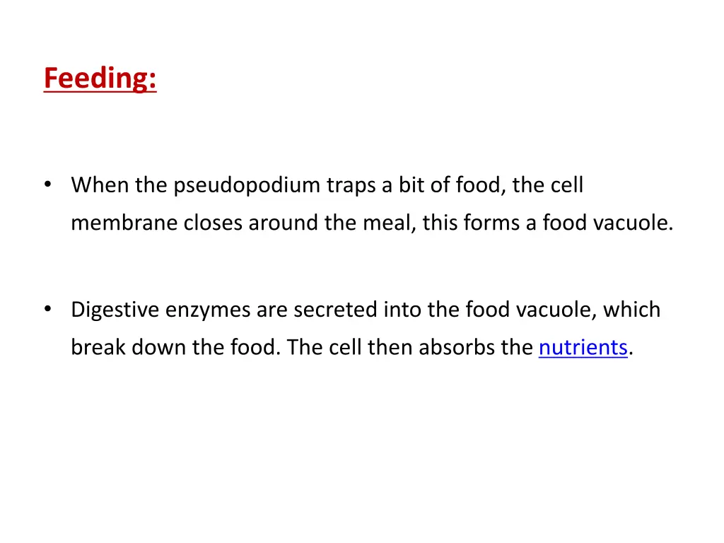 feeding