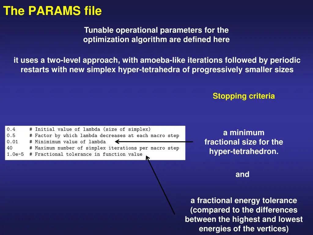 the params file 1