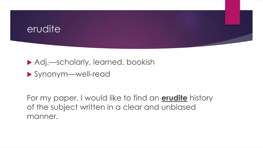 erudite