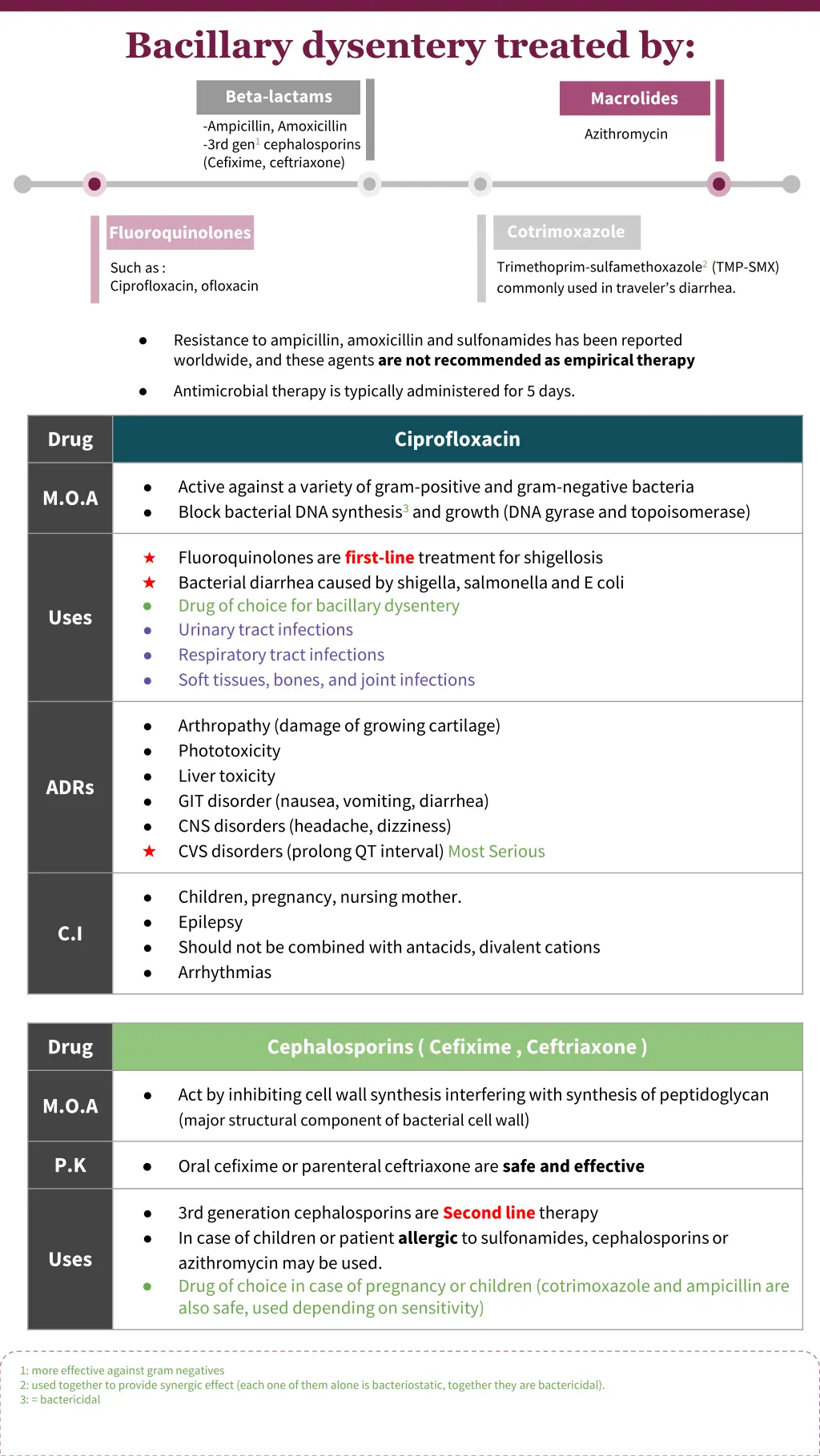 bacillary dysentery treated by