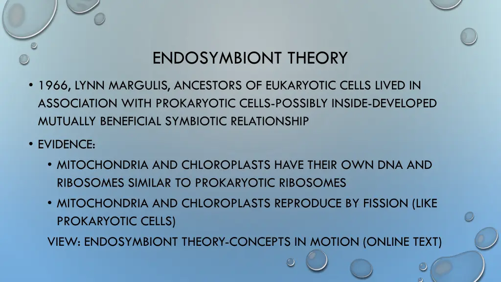 endosymbiont theory