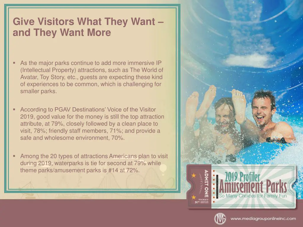 give visitors what they want and they want more