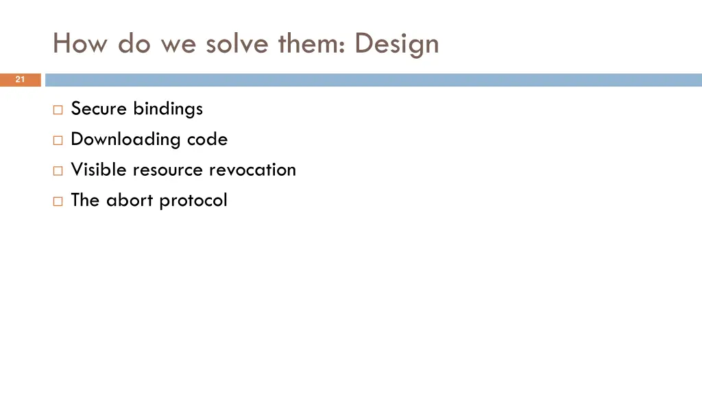 how do we solve them design