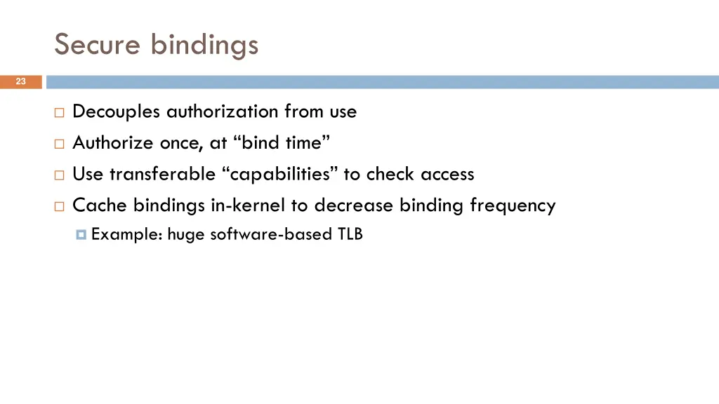 secure bindings