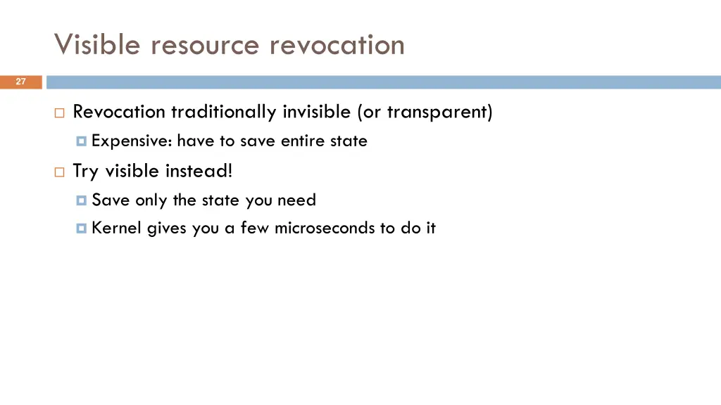 visible resource revocation