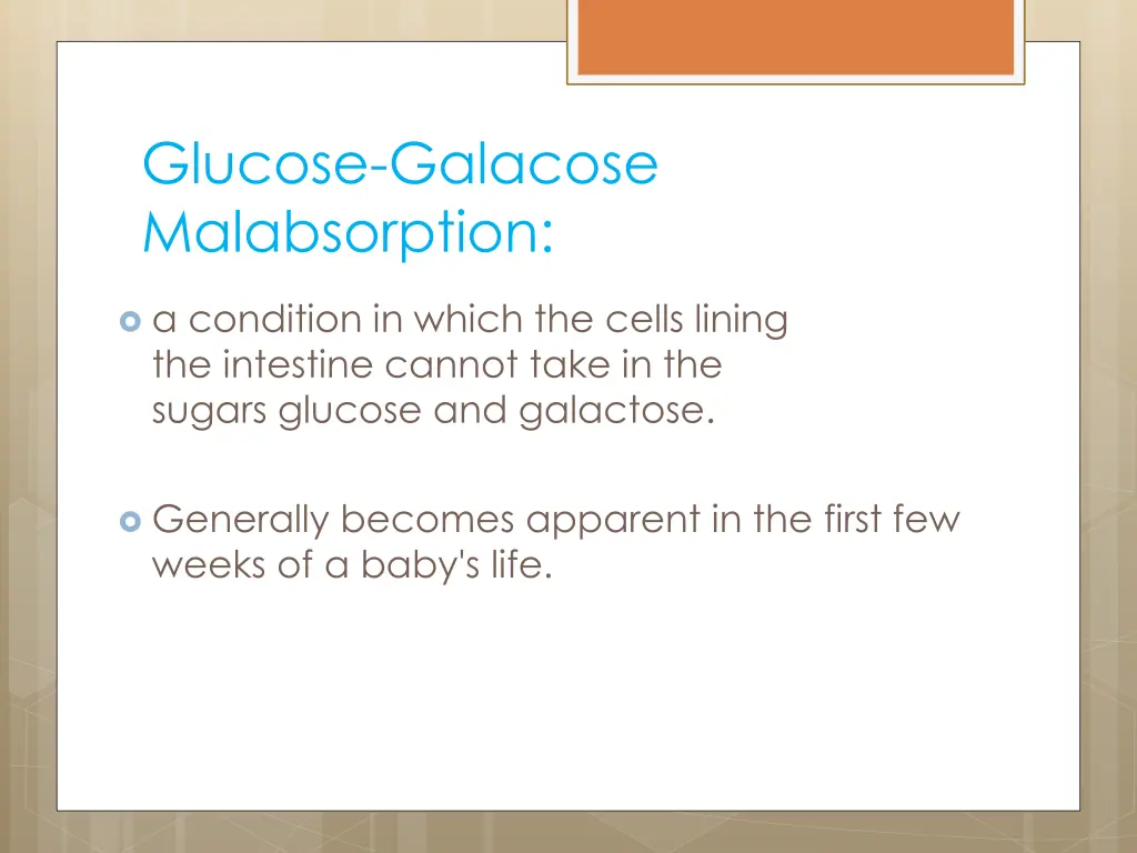 glucose galacose malabsorption