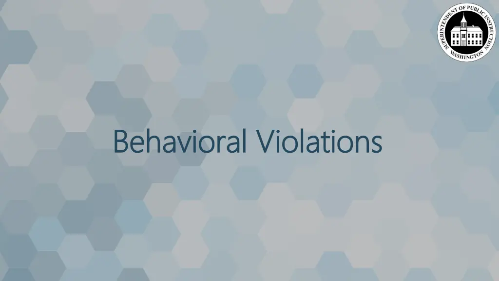 behavioral violations behavioral violations