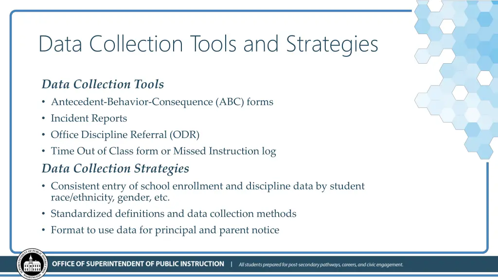 data collection tools and strategies