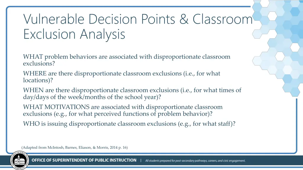 vulnerable decision points classroom exclusion