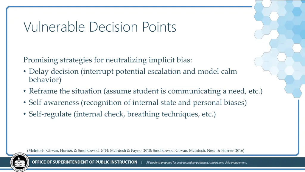 vulnerable decision points