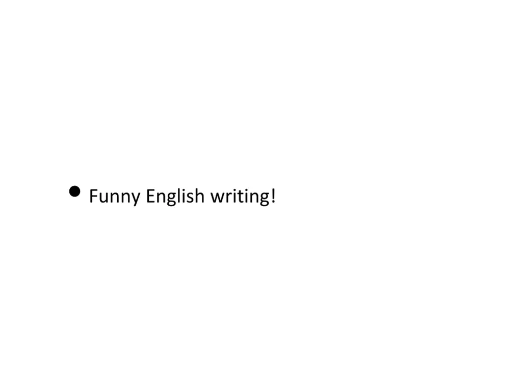 funny english writing