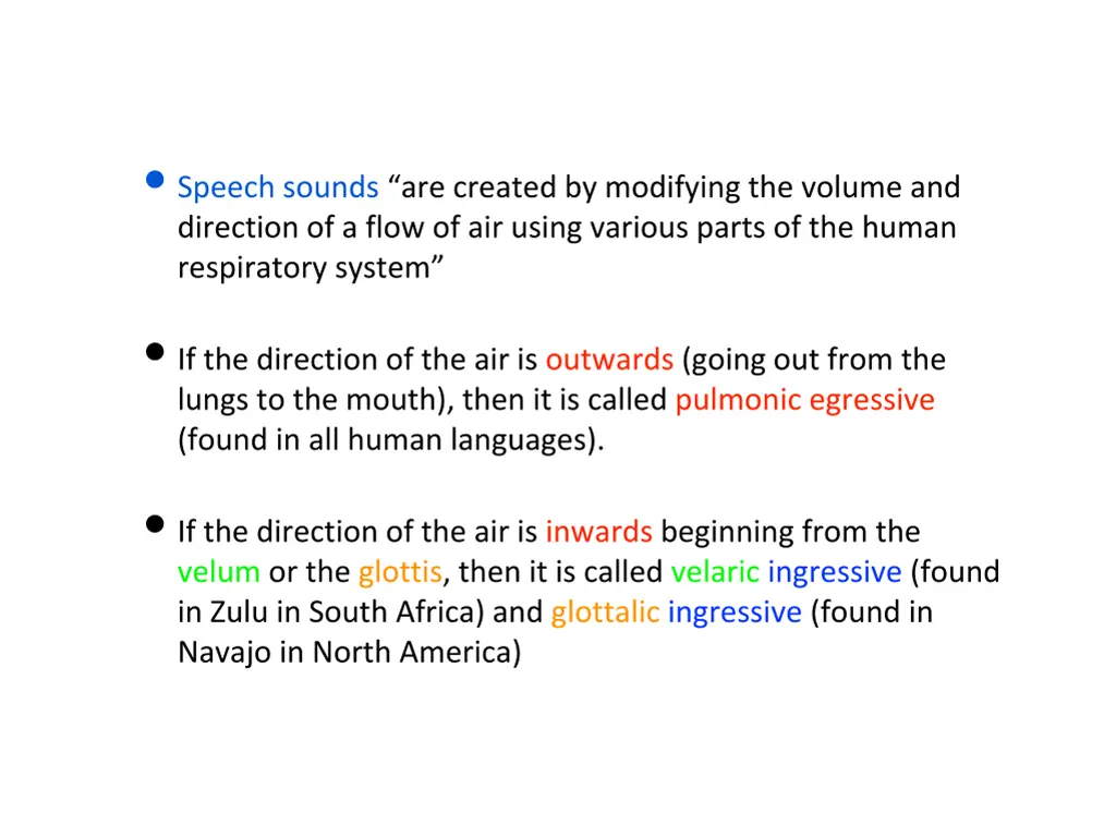 speech sounds are created by modifying the volume