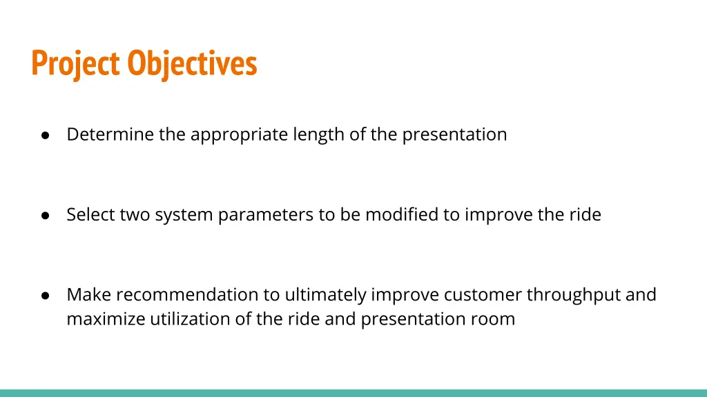 project objectives