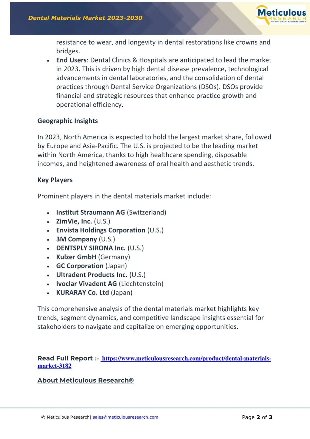 dental materials market 2023 2030 1