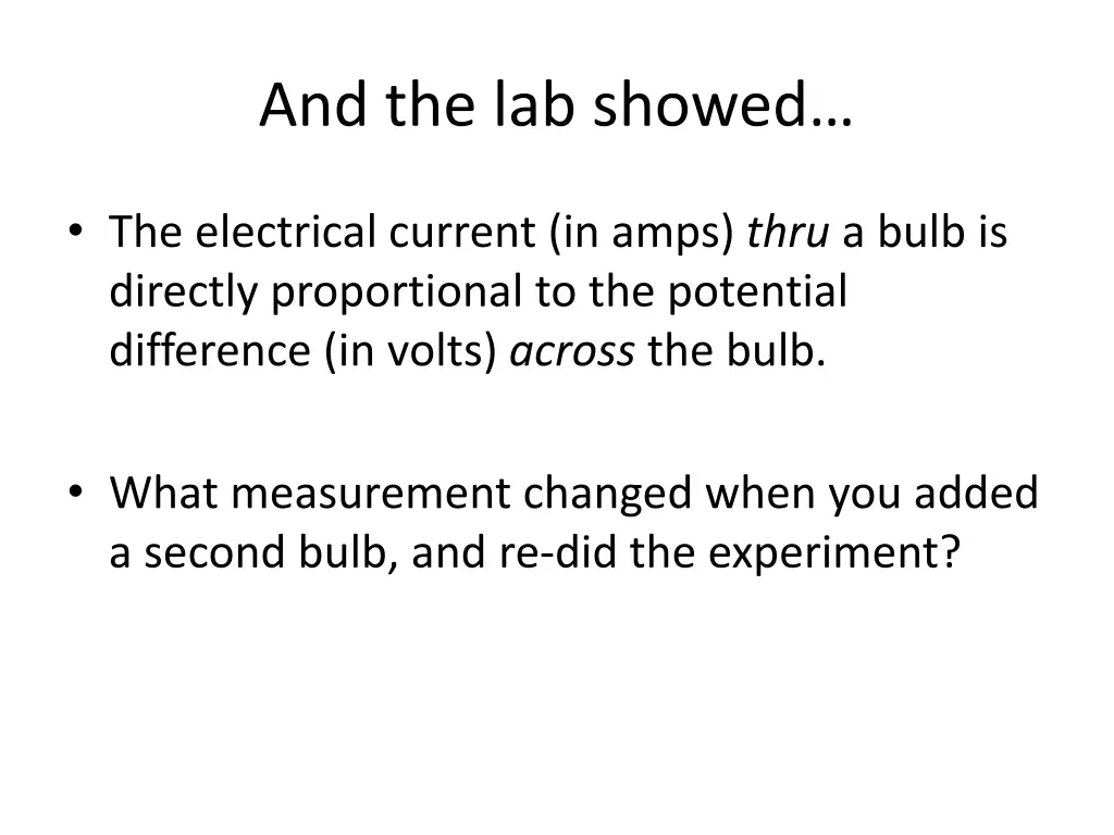 and the lab showed