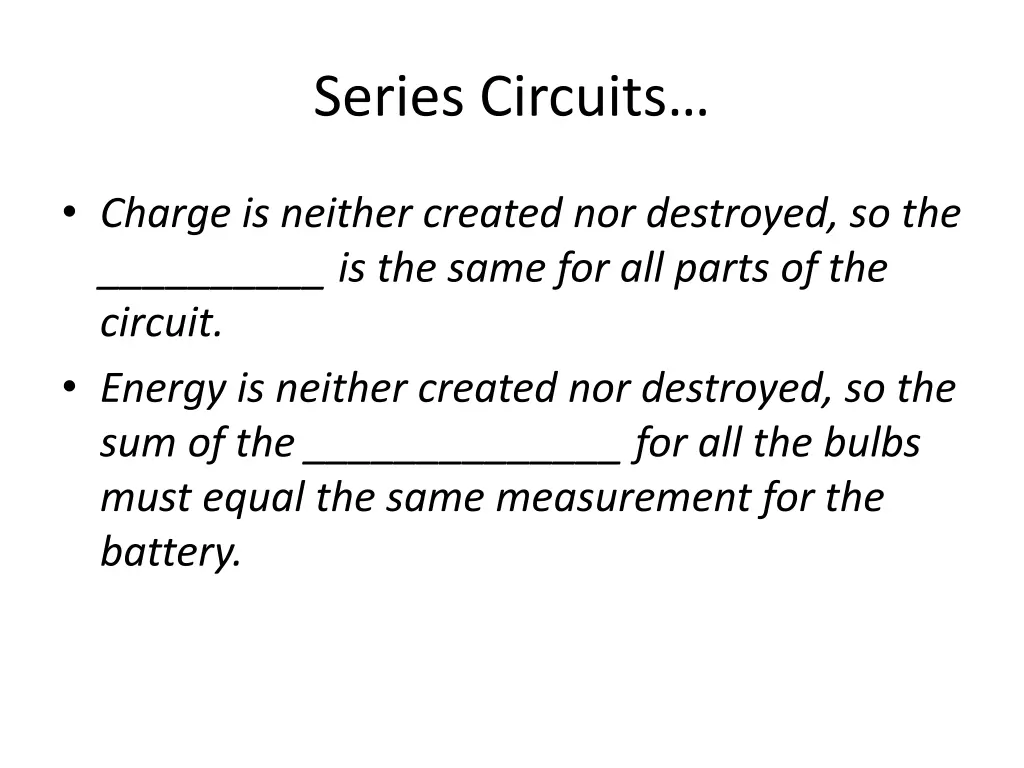 series circuits 1